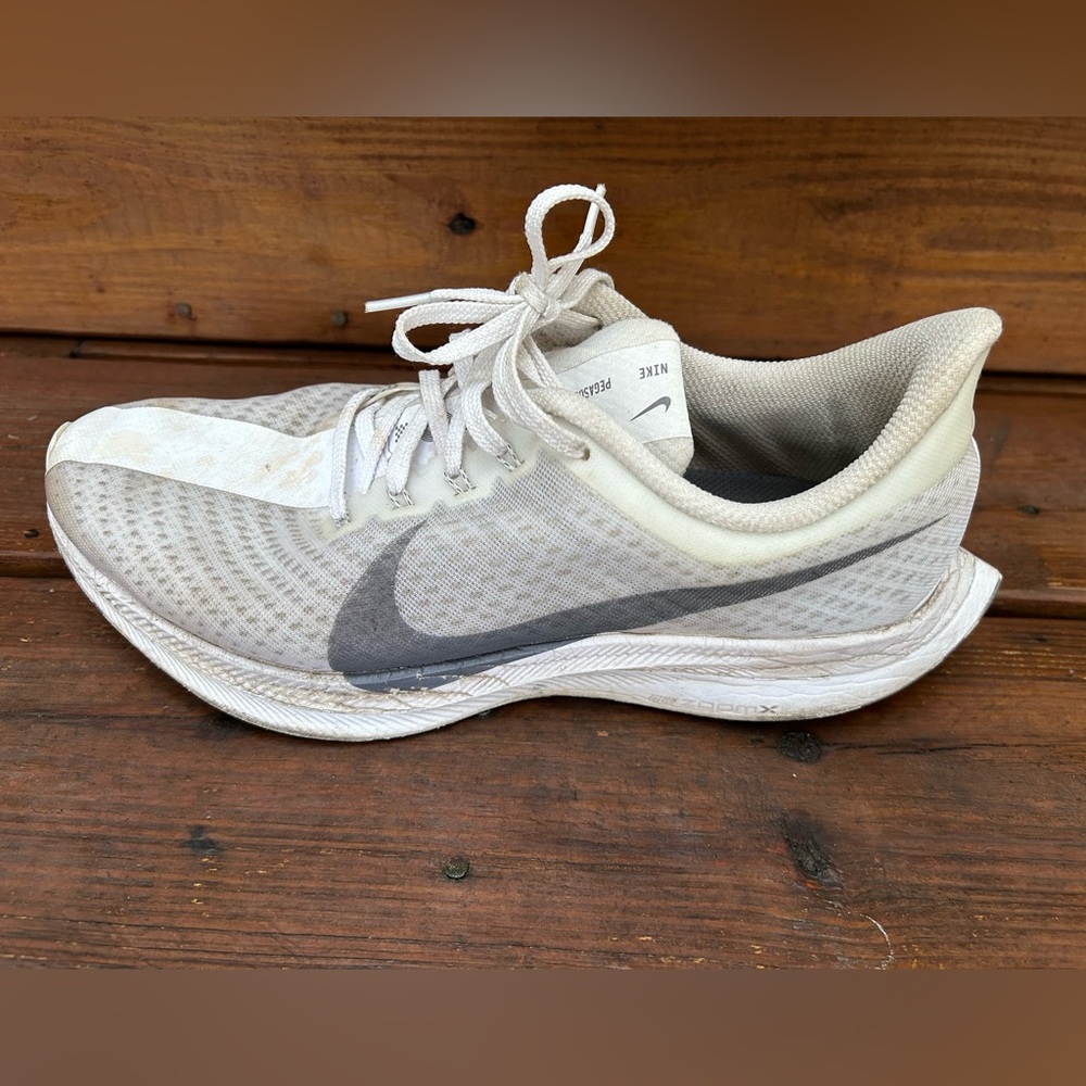 Nike Zoom Pegasus 35 Turbo Men Shoes Size 9 AJ4114 102 White Vast Grey Gun Smoke